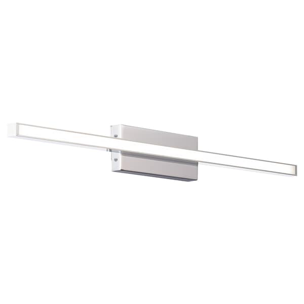 Dweled Parallax 24in LED Wall Sconce 3-CCT 2700K-3000K-3500K Set to 3000K in Chrome WS-73124 - main